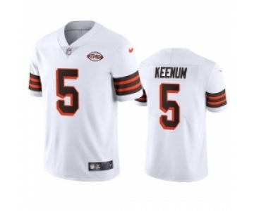 Cleveland Browns 5 Case Keenum Nike 1946 Collection Alternate Vapor Limited NFL Jersey White