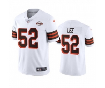 Cleveland Browns 52 Elijah Lee Nike 1946 Collection Alternate Vapor Limited NFL Jersey White