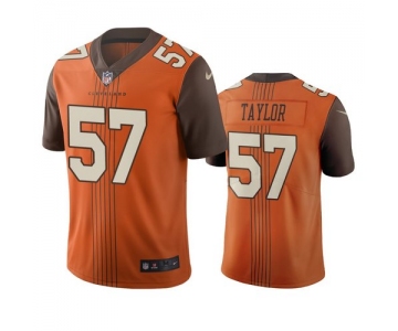 Cleveland Browns #57 Adarius Taylor Brown Vapor Limited City Edition NFL Jersey