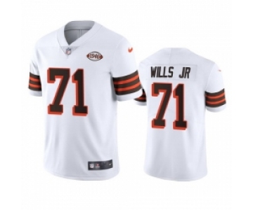 Cleveland Browns 71 Jedrick Wills Jr Nike 1946 Collection Alternate Vapor Limited NFL Jersey White