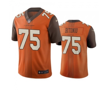 Cleveland Browns #75 Joel Bitonio Brown Vapor Limited City Edition NFL Jersey