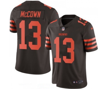 Men's Cleveland Browns #13 Josh McCown Brown 2016 Color Rush Stitched NFL Nike Limited Jersey