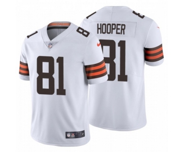 Men's Cleveland Browns #81 Austin Hooper 2020 NFL Stitched Vapor Limited White Nike Jersey
