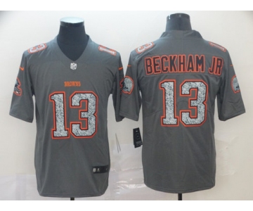 Nike Browns 13 Odell Beckham Jr. Gray Camo Vapor Untouchable Limited Jersey