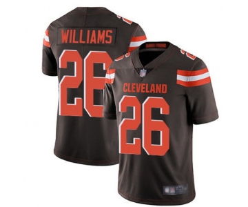 Nike Browns 26 Greedy Williams Brown Vapor Untouchable Limited Jersey