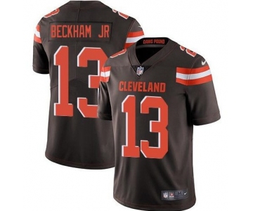 Nike Cleveland Browns 13 Odell Beckham Jr Brown Vapor Untouchable Limited Jersey