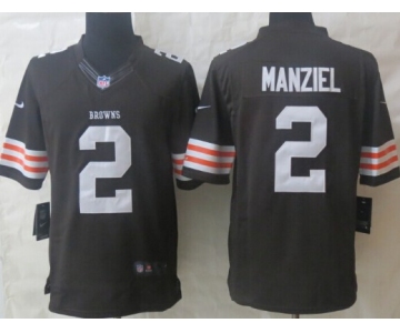 Nike Cleveland Browns #2 Johnny Manziel Brown Limited Jersey