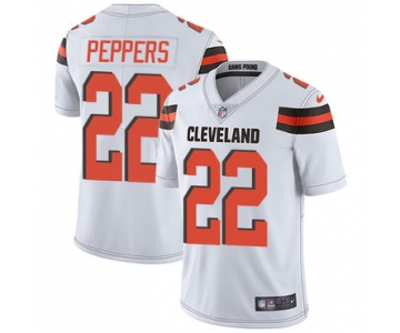 Nike Cleveland Browns #22 Jabrill Peppers White Men's Stitched NFL Vapor Untouchable Limited Jersey