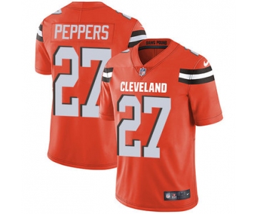 Nike Cleveland Browns #27 Jabrill Peppers Orange Alternate Men's Stitched NFL Vapor Untouchable Limited Jersey