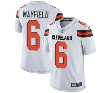 Nike Cleveland Browns #6 Baker Mayfield White Men's Stitched NFL Vapor Untouchable Limited Jersey