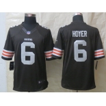 Nike Cleveland Browns #6 Brian Hoyer Brown Limited Jersey