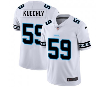Carolina Panthers #59 Luke Kuechly Nike White Team Logo Vapor Limited NFL Jersey
