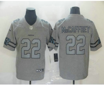 Men's Carolina Panthers #22 Christian McCaffrey 2019 Gray Gridiron Vapor Untouchable Stitched NFL Nike Limited Jersey