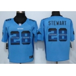 Men's Carolina Panthers #28 Jonathan Stewart Light Blue Strobe 2015 NFL Nike Fashion Jersey