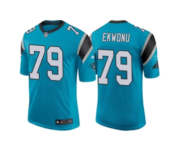 Men's Carolina Panthers #79 Ikem Ekwonu 2022 Blue Stitched Jersey