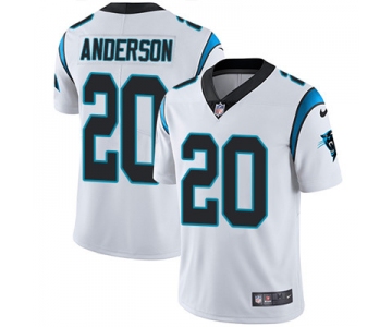 Nike Carolina Panthers #20 C.J. Anderson White Men's Stitched NFL Vapor Untouchable Limited Jersey
