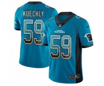 Nike Carolina Panthers #59 Luke Kuechly Blue Alternate Men's Stitched NFL Limited Rush Drift Fashion Jersey