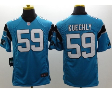 Nike Carolina Panthers #59 Luke Kuechly Light Blue Limited Jersey