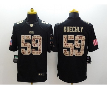 Nike Carolina Panthers #59 Luke Kuechly Salute to Service Black Limited Jersey