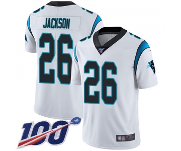 Nike Panthers #26 Donte Jackson White Men's Stitched NFL 100th Season Vapor Limited Jersey