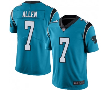 Panthers #7 Kyle Allen Blue Men's Stitched Football Limited Rush Jersey
