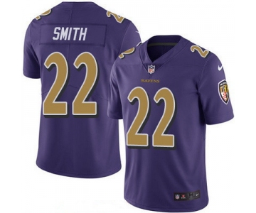 Men's Baltimore Ravens #22 Jimmy Smith Purple 2016 Color Rush Stitched NFL Nike Limited Jersey