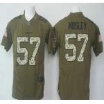 Men's Baltimore Ravens #57 C.J. Mosley Green Salute to Service 2015 NFL Nike Limited Jersey