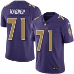 Men's Baltimore Ravens #71 Ricky Wagner Purple 2016 Color Rush Stitched NFL Nike Limited Jersey