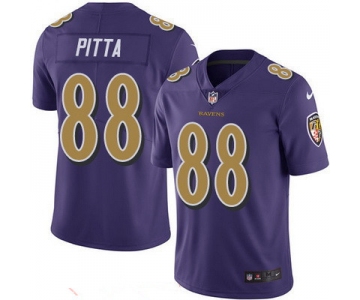 Men's Baltimore Ravens #88 Dennis Pitta Purple 2016 Color Rush Stitched NFL Nike Limited Jersey
