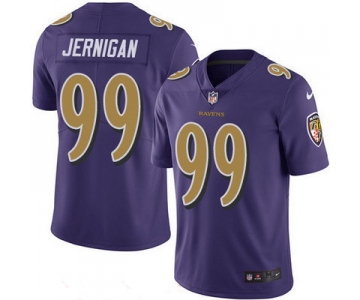 Men's Baltimore Ravens #99 Timmy Jernigan Purple 2016 Color Rush Stitched NFL Nike Limited Jersey