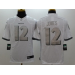 Nike Baltimore Ravens #12 Jacoby Jones Platinum White Limited Jersey