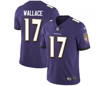 Nike Baltimore Ravens #17 Mike Wallace Purple Team Color Men's Stitched NFL Vapor Untouchable Limited Jersey