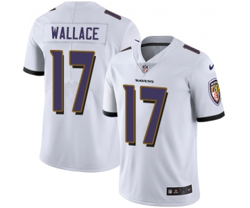 Nike Baltimore Ravens #17 Mike Wallace White Men's Stitched NFL Vapor Untouchable Limited Jersey