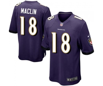 Nike Baltimore Ravens #18 Jeremy Maclin Purple Men's Stitched NFL Limited Jersey