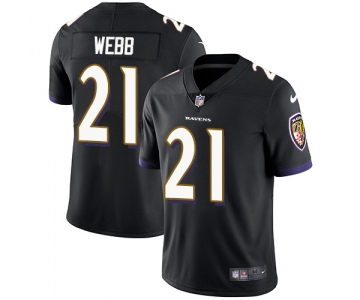 Nike Baltimore Ravens #21 Lardarius Webb Black Alternate Men's Stitched NFL Vapor Untouchable Limited Jersey