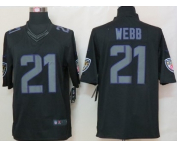 Nike Baltimore Ravens #21 Lardarius Webb Black Impact Limited Jersey