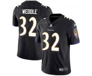 Nike Baltimore Ravens #32 Eric Weddle Black Alternate Men's Stitched NFL Vapor Untouchable Limited Jersey