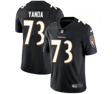 Nike Baltimore Ravens #73 Marshal Yanda Black Alternate Men's Stitched NFL Vapor Untouchable Limited Jersey