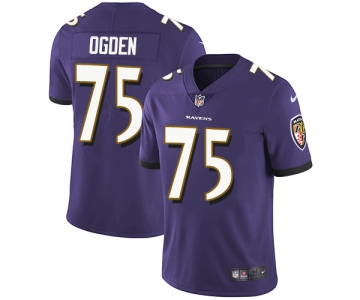 Nike Baltimore Ravens #75 Jonathan Ogden Purple Team Color Men's Stitched NFL Vapor Untouchable Limited Jersey