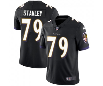 Nike Baltimore Ravens #79 Ronnie Stanley Black Alternate Men's Stitched NFL Vapor Untouchable Limited Jersey