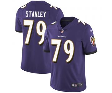 Nike Baltimore Ravens #79 Ronnie Stanley Purple Team Color Men's Stitched NFL Vapor Untouchable Limited Jersey
