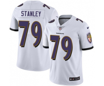 Nike Baltimore Ravens #79 Ronnie Stanley White Men's Stitched NFL Vapor Untouchable Limited Jersey