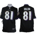 Nike Baltimore Ravens #81 Anquan Boldin Black Limited Jersey