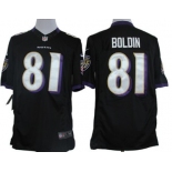 Nike Baltimore Ravens #81 Anquan Boldin Black Limited Jersey