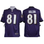 Nike Baltimore Ravens #81 Anquan Boldin Purple Limited Jersey