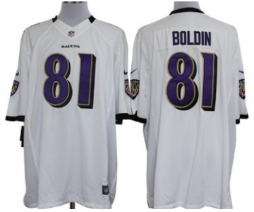 Nike Baltimore Ravens #81 Anquan Boldin White Limited Jersey