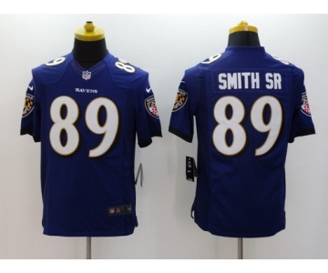 Nike Baltimore Ravens #89 Steve Smith Sr 2013 Purple Limited Jersey