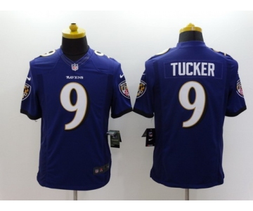 Nike Baltimore Ravens #9 Justin Tucker 2013 Purple Limited Jersey