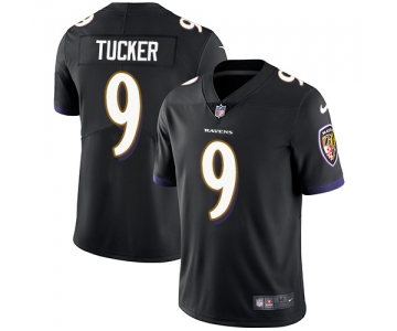 Nike Baltimore Ravens #9 Justin Tucker Black Alternate Men's Stitched NFL Vapor Untouchable Limited Jersey