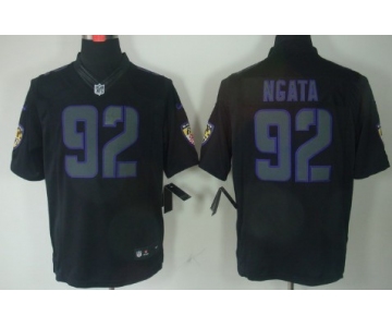 Nike Baltimore Ravens #92 Haloti Ngata Black Impact Limited Jersey